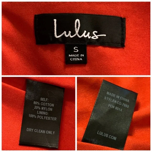 Lulus Sea Day Red Skater Dress small - Picture 5 of 6